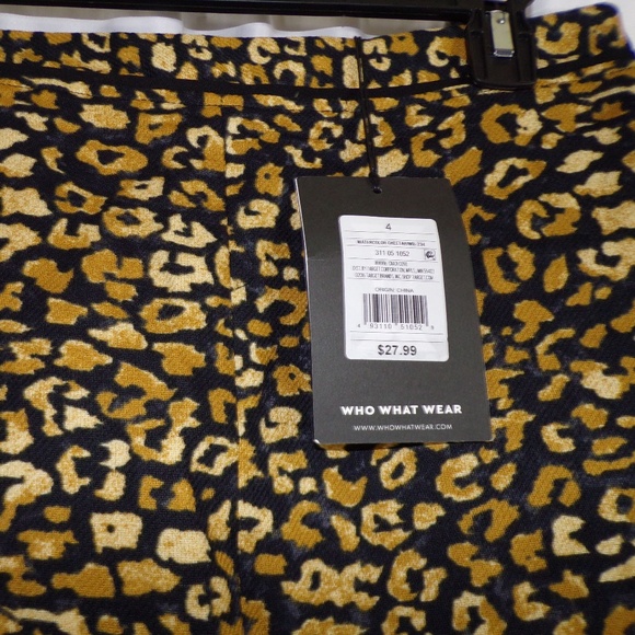 3 For $15 Women's Size 4 Animal Print Pencil Skirt - Picture 3 of 7